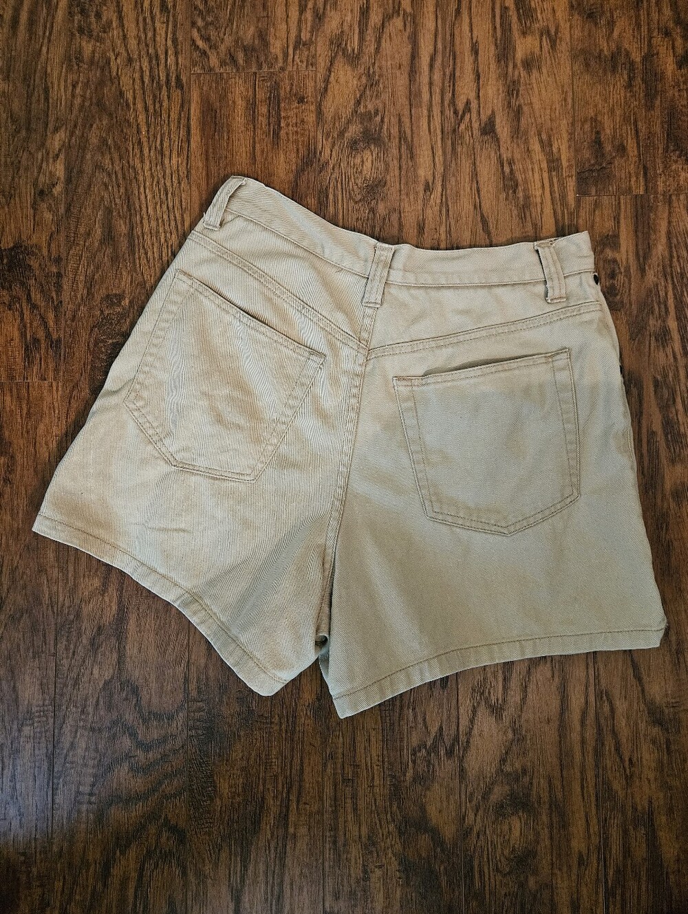 NY Denim Shorts Sz10 Tan - Picture 3 of 3